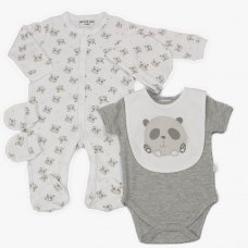 WF1853: Baby Unisex 5 Piece Net Bag Gift Set (0-9 Months)
